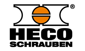 Logo des Partners Heco Schrauben, Teil des langjährigen Partnernetzwerks von Jäckle+Flaig